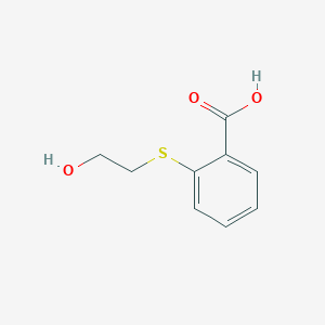 molecular formula C9H10O3S B1267774 2-[(2-Hydroxyethyl)sulfanyl]benzoic acid CAS No. 58980-52-2