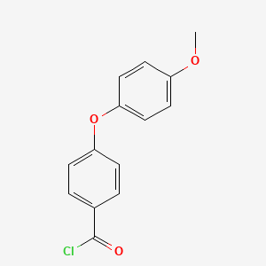 molecular formula C14H11ClO3 B12677756 4-(4-Methoxyphenoxy)benzoyl chloride CAS No. 68548-50-5