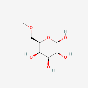 molecular formula C7H14O6 B12677766 6-O-Methyl-alpha-D-galactopyranose CAS No. 31505-26-7