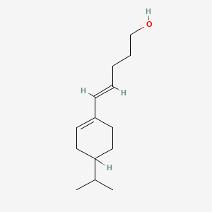 molecular formula C14H24O B12677779 5-(4-Isopropyl-1-cyclohexen-1-yl)pent-4-en-1-ol CAS No. 94278-32-7