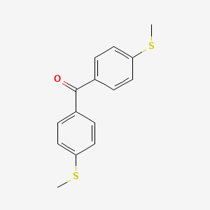 molecular formula C15H14OS2 B1267782 Bis(4-methylsulfanylphenyl)methanone CAS No. 63084-99-1