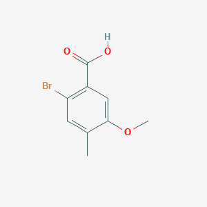 molecular formula C9H9BrO3 B1267784 2-Bromo-5-methoxy-4-methylbenzoic acid CAS No. 61809-40-3