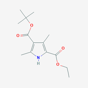 molecular formula C14H21NO4 B1267785 4-Tert-butyl 2-ethyl 3,5-dimethyl-1h-pyrrole-2,4-dicarboxylate CAS No. 361380-77-0