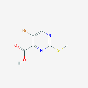 molecular formula C6H5BrN2O2S B1267786 5-Bromo-2-(methylthio)pyrimidine-4-carboxylic acid CAS No. 50593-92-5