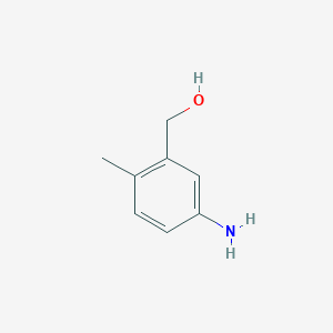 molecular formula C8H11NO B1267788 (5-Amino-2-methylphenyl)methanol CAS No. 111437-10-6