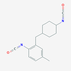 molecular formula C16H18N2O2 B12677923 2-((4-Isocyanatocyclohexyl)methyl)-p-tolyl isocyanate CAS No. 92612-63-0