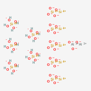 molecular formula Al2H20O43Si15 B12677946 Dialuminium pentadecasilicon icosahydroxide tricosaoxide CAS No. 97721-81-8