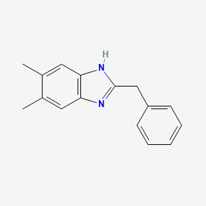 molecular formula C16H16N2 B1267795 2-Benzyl-5,6-dimethyl-1h-benzimidazole CAS No. 58506-60-8