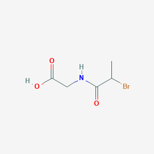 molecular formula C5H8BrNO3 B1267796 (2-Bromo-Propionylamino)-Acetic Acid CAS No. 25413-03-0