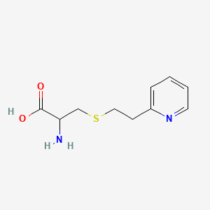 molecular formula C10H14N2O2S B1267798 2-Amino-3-[(2-pyridin-2-ylethyl)thio]propanoic acid CAS No. 29567-83-7