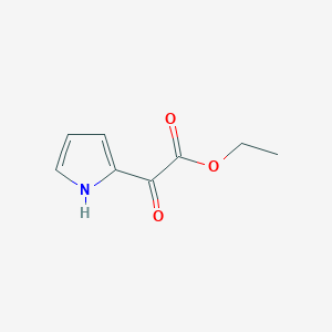 molecular formula C8H9NO3 B1267800 ethyl 2-oxo-2-(1H-pyrrol-2-yl)acetate CAS No. 27472-43-1