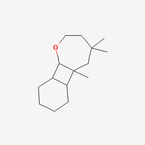 molecular formula C15H26O B12678007 Dodecahydro-4,4,5a-trimethylbenzo[3,4]cyclobuta[1,2-b]oxepin CAS No. 94087-07-7
