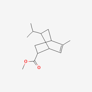 molecular formula C14H22O2 B12678021 Methyl 7-isopropyl-5-methylbicyclo(2.2.2)oct-5-ene-2-carboxylate CAS No. 84963-26-8