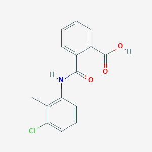molecular formula C15H12ClNO3 B1267803 2-[(3-Chloro-2-methylphenyl)carbamoyl]benzoic acid CAS No. 17332-26-2