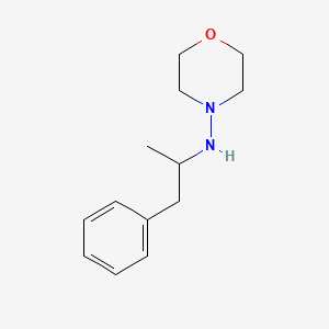 molecular formula C13H20N2O B12678032 N-(1-Methyl-2-phenylethyl)-4-morpholinamine CAS No. 87498-62-2