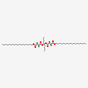 molecular formula C52H96O8Sn B12678092 Dioctadecyl 4,4'-((dibutylstannylene)bis(oxy))bis(4-oxocrotonate) CAS No. 94237-39-5