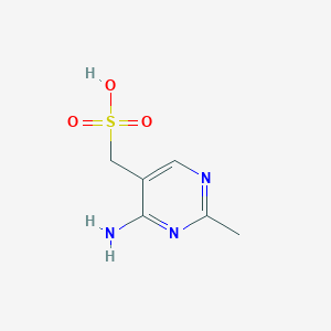 molecular formula C6H9N3O3S B1267810 (4-氨基-2-甲基嘧啶-5-基)甲磺酸 CAS No. 2908-73-8