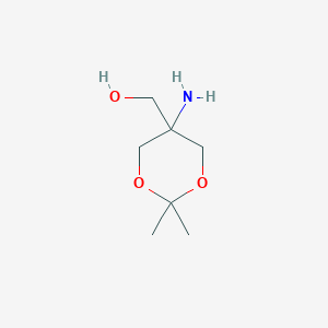 molecular formula C7H15NO3 B1267816 (5-Amino-2,2-dimethyl-1,3-dioxan-5-yl)methanol CAS No. 53104-32-8