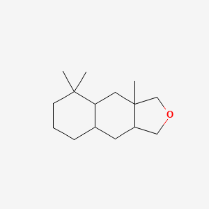 molecular formula C15H26O B12678168 Dodecahydro-3a,5,5-trimethylnaphtho(2,3-c)furan CAS No. 40050-68-8