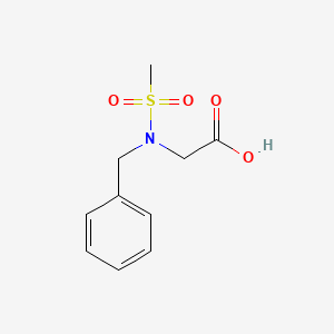 molecular formula C10H13NO4S B1267818 2-(N-benzylmethylsulfonamido)acetic acid CAS No. 276695-32-0