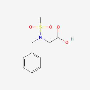 molecular formula C10H13NO4S B1267818 N-benzyl-N-(methylsulfonyl)glycine CAS No. 276695-32-0