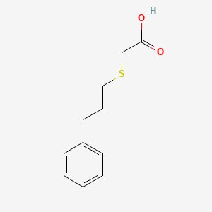 [(3-Phenylpropyl)thio]acetic acid