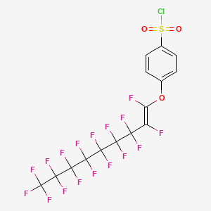 molecular formula C15H4ClF17O3S B12678226 Einecs 261-798-6 CAS No. 958825-14-4