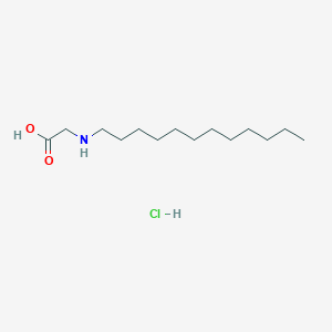 molecular formula C14H30ClNO2 B12678249 N-Dodecylglycine hydrochloride CAS No. 21937-95-1
