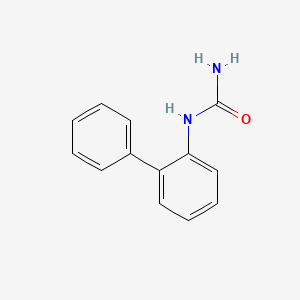 molecular formula C13H12N2O B1267829 (2-Phenylphenyl)urea CAS No. 13262-46-9