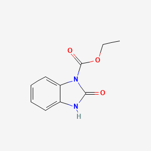 molecular formula C10H10N2O3 B1267833 Ethyl 2-oxo-2,3-dihydro-1H-benzo[D]imidazole-1-carboxylate CAS No. 41120-23-4