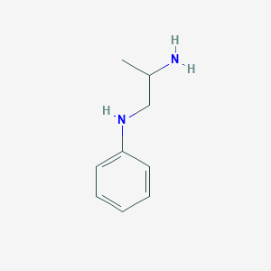 molecular formula C9H14N2 B1267834 N-(2-aminopropyl)aniline CAS No. 6499-72-5