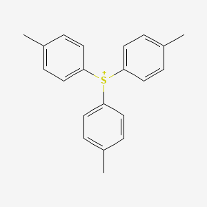 molecular formula C21H21S+ B12678367 1-(Bis(4-methylphenyl)-lambda(4)-sulfanyl)-4-methylbenzene CAS No. 22417-22-7
