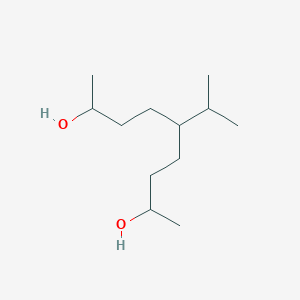molecular formula C12H26O2 B12678372 5-(1-Methylethyl)-2,8-nonanediol CAS No. 55023-56-8
