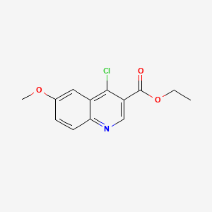 molecular formula C13H12ClNO3 B1267839 Ethyl 4-chloro-6-methoxyquinoline-3-carboxylate CAS No. 22931-71-1