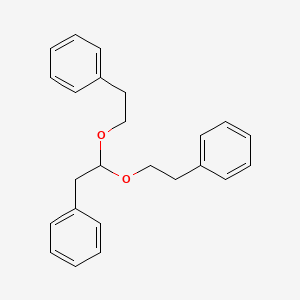 molecular formula C24H26O2 B12678399 1,1'-[(2-Phenylethylidene)bis(oxy-2,1-ethanediyl)]bisbenzene CAS No. 93919-95-0