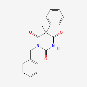 2,4,6(1H,3H,5H)-Pyrimidinetrione, 5-ethyl-5-phenyl-1-(phenylmethyl)-