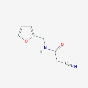 molecular formula C8H8N2O2 B1267845 2-cyano-N-(furan-2-ylmethyl)acetamide CAS No. 59749-85-8