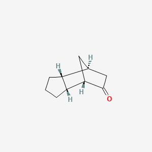 molecular formula C10H14O B12678452 (3aalpha,4alpha,7alpha,7aalpha)-Octahydro-4,7-methano-5H-inden-5-one CAS No. 31351-12-9