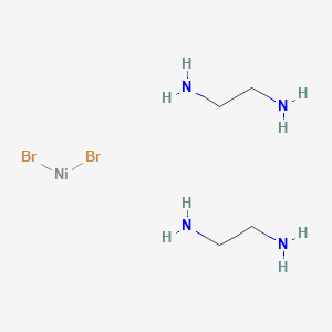 molecular formula C4H16Br2N4Ni B12678454 Dibromonickel; ethane-1,2-diamine CAS No. 39260-37-2