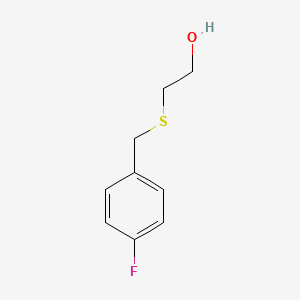 molecular formula C9H11FOS B1267848 2-[(4-Fluorobenzyl)thio]ethanol CAS No. 203303-04-2