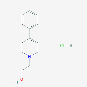 molecular formula C13H18ClNO B12678480 3,6-Dihydro-4-phenyl-2H-pyridine-1-ethanol hydrochloride CAS No. 4976-11-8