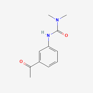 molecular formula C11H14N2O2 B12678512 Urea, N'-(3-acetylphenyl)-N,N-dimethyl- CAS No. 42865-65-6
