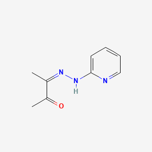 molecular formula C9H11N3O B12678537 Biacetyl mono(2-pyridyl)hydrazone CAS No. 74158-10-4