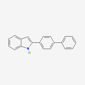 molecular formula C20H15N B1267854 2-Biphenyl-4-yl-1H-indole CAS No. 21470-37-1