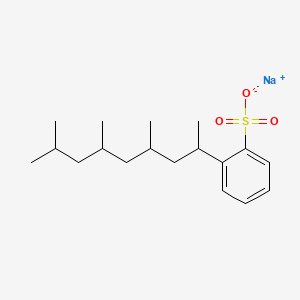 molecular formula C18H29NaO3S B12678606 Sodium (1,3,5,7-tetramethyloctyl)benzenesulphonate CAS No. 25321-28-2