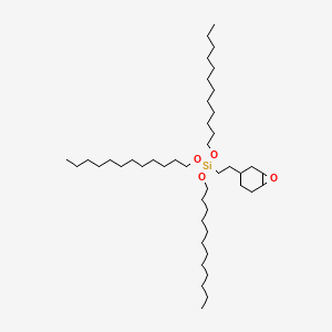 molecular formula C44H88O4Si B12678607 Tris(dodecyloxy)(2-(7-oxabicyclo(4.1.0)hept-3-yl)ethyl)silane CAS No. 93804-24-1