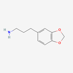 molecular formula C10H13NO2 B1267861 1,3-Benzodioxole-5-propanamine CAS No. 6301-13-9