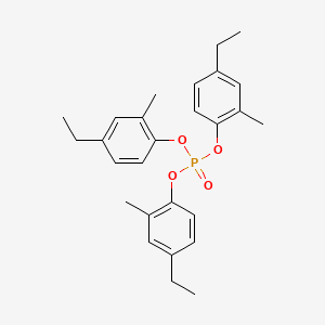 molecular formula C27H33O4P B12678633 Tris(4-ethyl-o-tolyl) phosphate CAS No. 84642-71-7
