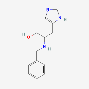molecular formula C13H17N3O B1267864 2-(benzylamino)-3-(1H-imidazol-5-yl)propan-1-ol CAS No. 339207-77-1