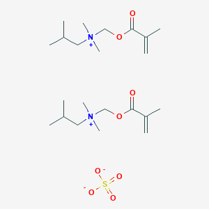 molecular formula C22H44N2O8S B12678699 Bis((3-(methacryloyloxy)-2,2-dimethylpropyl)dimethylammonium) sulphate CAS No. 98072-24-3